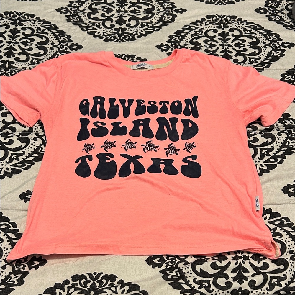 Galveston Island Texas Coral T-Shirt